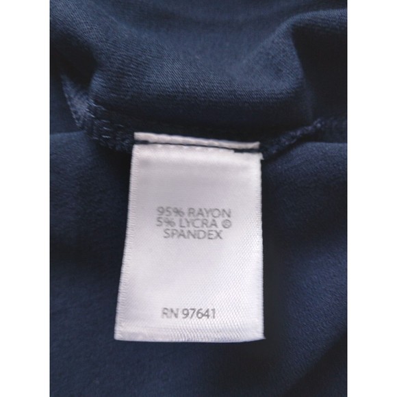 J Jill Wearever 3/4 Sleeve A Line Dress Blue Travel Career Womens Size XS - Picture 5 of 8